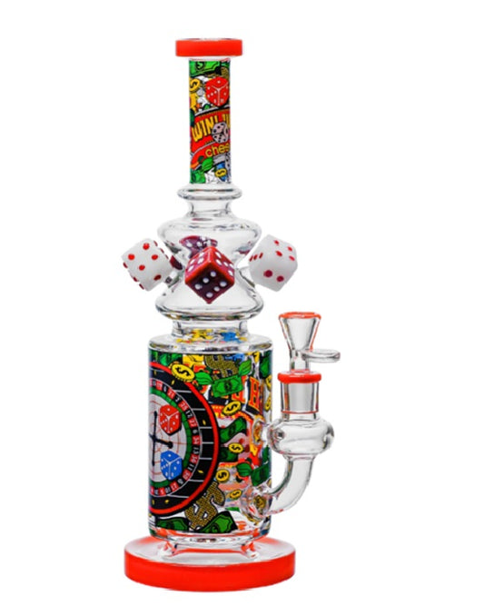 13" Cheech Feeling Lucky Glass Bong