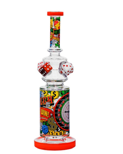 13" Cheech Feeling Lucky Glass Bong