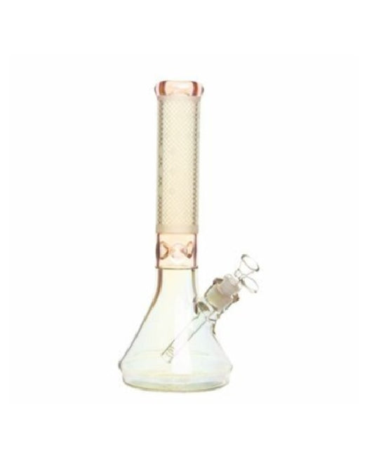 14" Proto Sandblasted Chrome Glass Bong